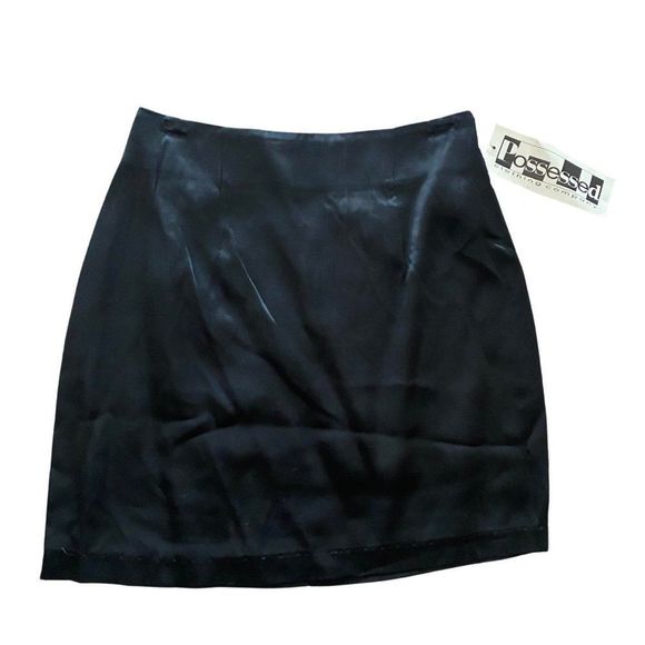 Vintage Possessed Black Mini Skirt 1990s - Junior's Size 5 - NWT - Picture 1 of 12